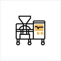 A machine that is used to make bread vector