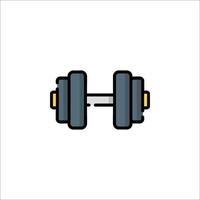 Dumbbell icon on white background vector