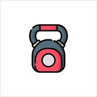 A kettlebell icon on a white background vector