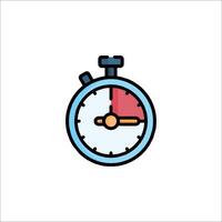 A stopwatch icon on a white background vector