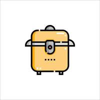 A cartoon image of a toaster vector