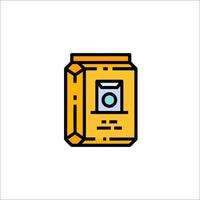 A box of cereal icon on a white background vector