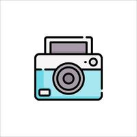 A camera icon on a white background vector