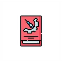 A book with a wrench on it vector