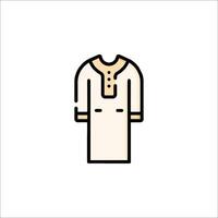An icon of a dress on a white background vector