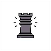 A chess piece icon on a white background vector