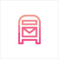 Mail box icon design vector