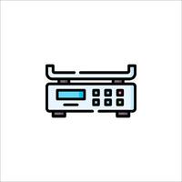 A calculator icon on a white background vector