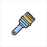 A paintbrush icon on a white background vector