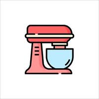A red mixer icon on a white background vector