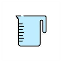 A measuring cup icon on a white background vector