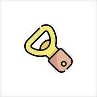 A bottle opener icon on a white background vector