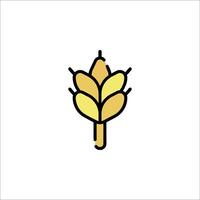 A wheat icon on a white background vector