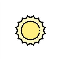 Sun icon illustration vector