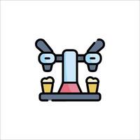 A beer dispenser icon on a white background vector