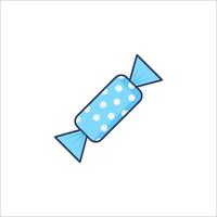 A blue candy bar with polka dots on it vector
