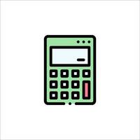 A calculator icon on a white background vector