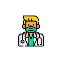 Doctor icon illustration vector