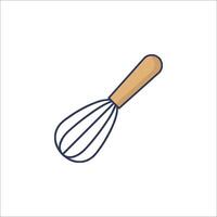 A whisk icon on a white background vector