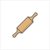 Rolling pin icon on white background vector