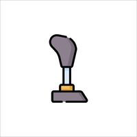 A black and white icon of a joystick vector