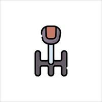 A simple icon of a car with a steering wheel vector