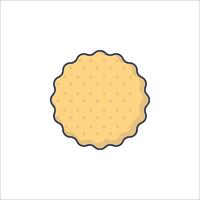 A cookie icon on a white background vector