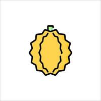 A yellow fruit icon on a white background vector