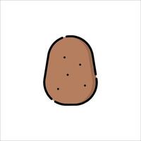 A potato icon on a white background vector