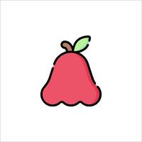 A red apple icon on a white background vector