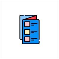 A folder icon with a check box on it vector