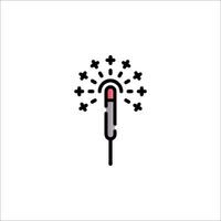 A thermometer with a star on it vector