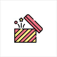 A gift box with a star in it vector
