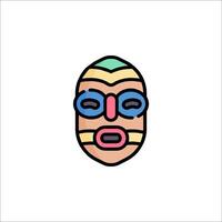 A colorful mask icon on a white background vector