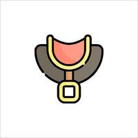 A belt with a buckle on it vector
