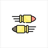 Two bullet icons on a white background vector