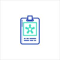 A clipboard with a picture of a star on it vector