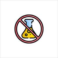 No science sign icon isolated on white background vector