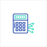 A calculator icon on a white background vector