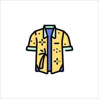 A shirt with a tie on it vector