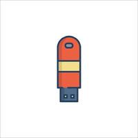 Usb flash drive icon illustration vector