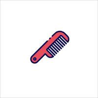 A comb icon on a white background vector