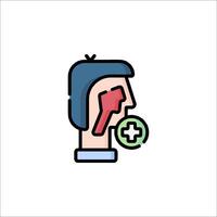 A man with a red arrow in his head vector