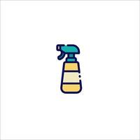 A spray bottle icon on a white background vector