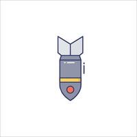 A rocket icon on a white background vector