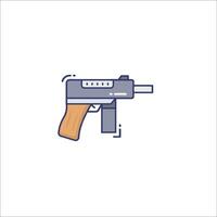 A gun icon on a white background vector