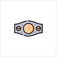 A wrestling belt icon on a white background vector