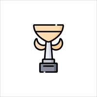 A trophy cup icon on a white background vector