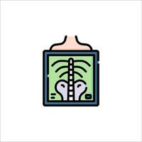 A medical device with a skeleton inside it vector