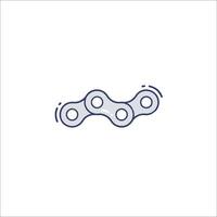 A bicycle chain icon on a white background vector